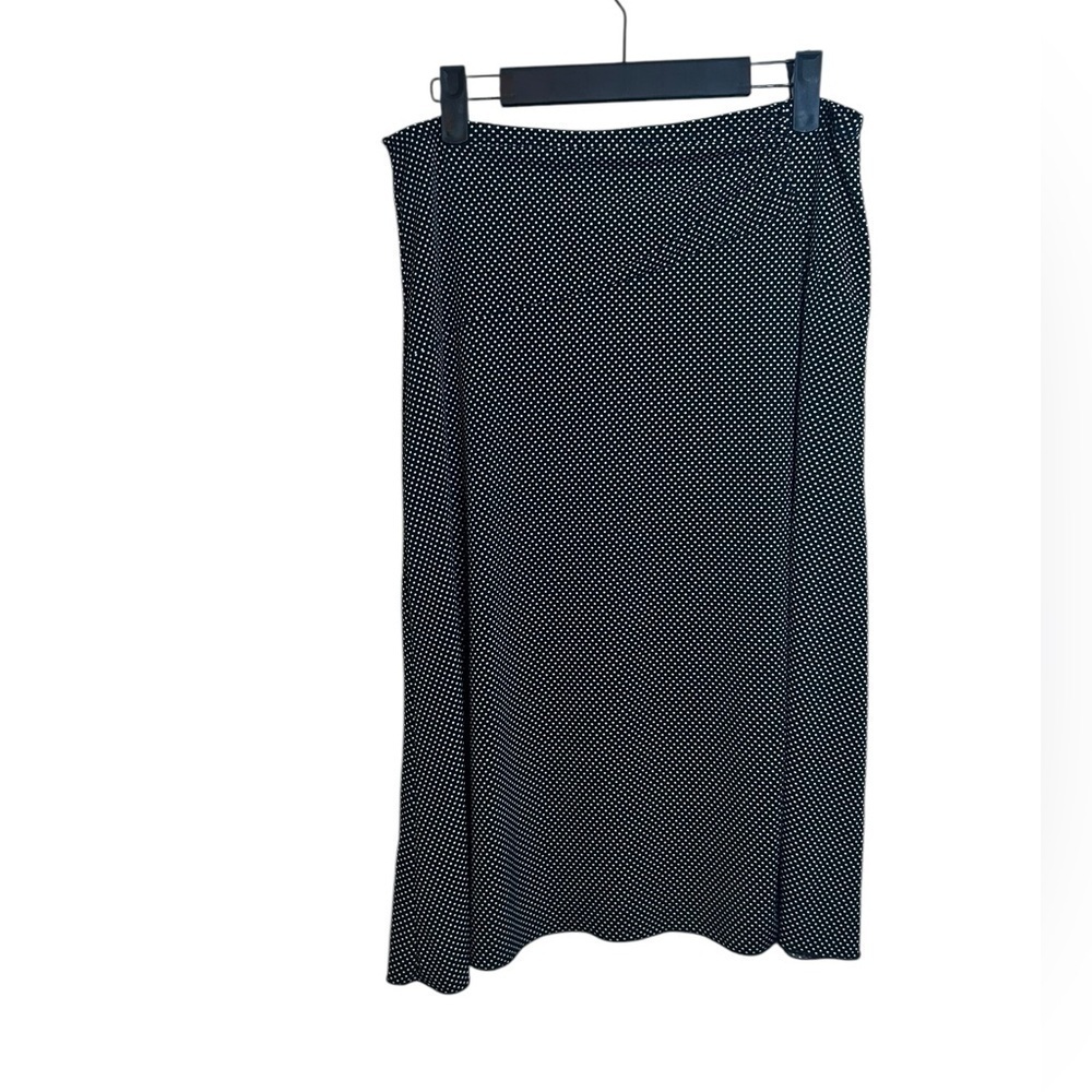 Saint Tropez West Y2K Black and White Polka Dot Flowy  Skirt